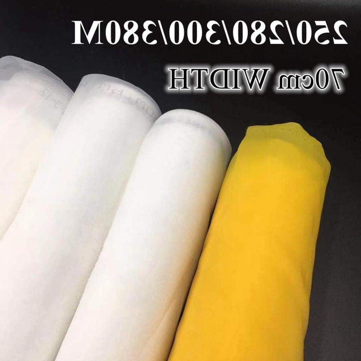 Zijde Zeefdruk Gaas - Polyester Mesh - Textiel Bedrukken - Hoge Dichtheid - 5 meter 150T - Wit
