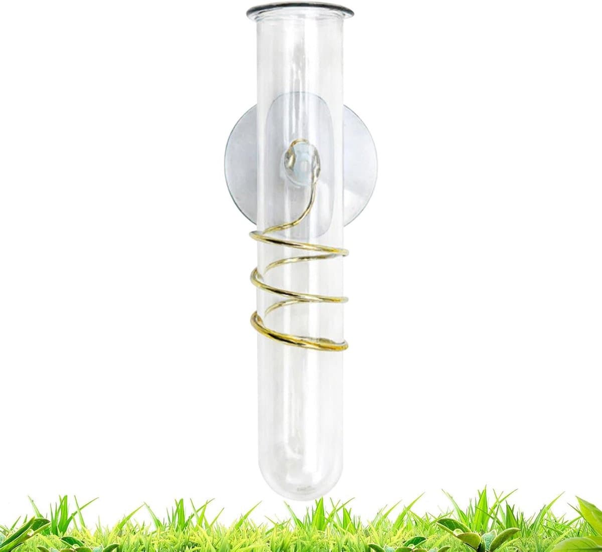 Regenmeter Buiten - Meetcontainer Tuin - Weer Monitoren - Vorstbestendig Ontwerp - 15.3 cm Hoog - Transparant