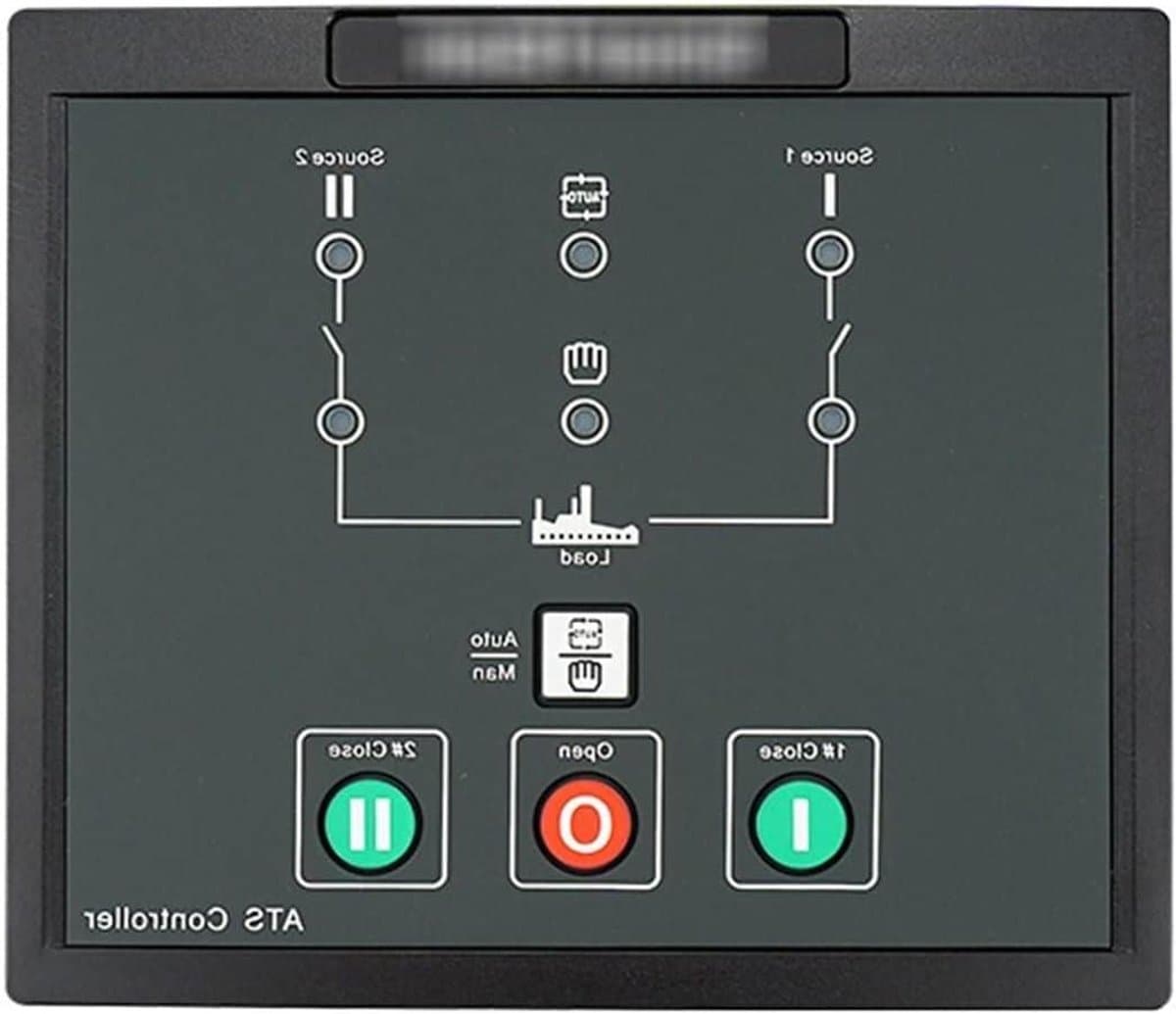 Generator Besturingspaneel - Aggregaat Controller LCD - Automatische Stroomwissel - Gedigitaliseerd Intelligent Systeem - HAT560N - Zwart