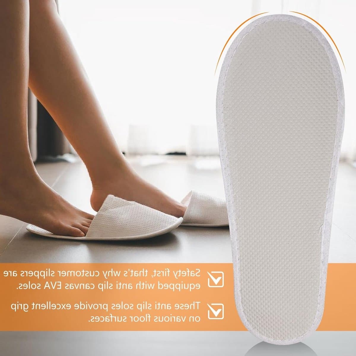 20 Paar Gastenslippers voor Hotel en Thuisgebruik: Draagbare Antislip Slippers voor Reizen, Unisex Badslippers voor Maten 36-41, Comfortabel en Lichtgewicht