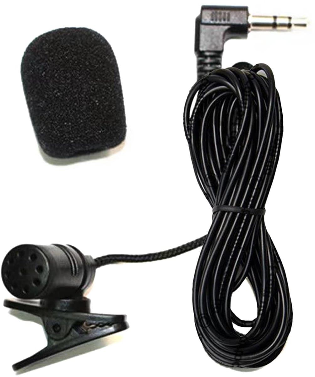 Store_8 - Mikrofoon 3,5mm - Externe microfoon - Betere geluidskwaliteit - Zwart - Autoradio microfoon - Geschikt voor handsfree bellen - 1,1 m kabel
