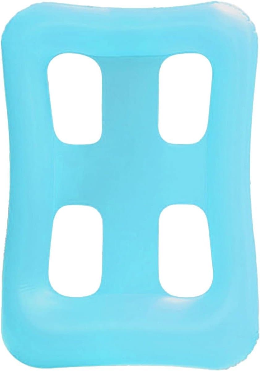 Zwembaddrijver Lounge - Opblaasbaar Vlot - Ontspannen in water - Ademende mesh structuur - 90x120 cm - Lichtblauw