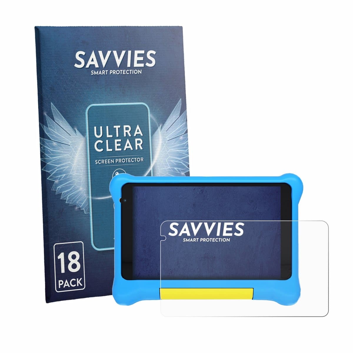 Savvies - Screenprotector voor Vekoy TK707 7" - Folie Beschermfolie transparant 18 Stuks