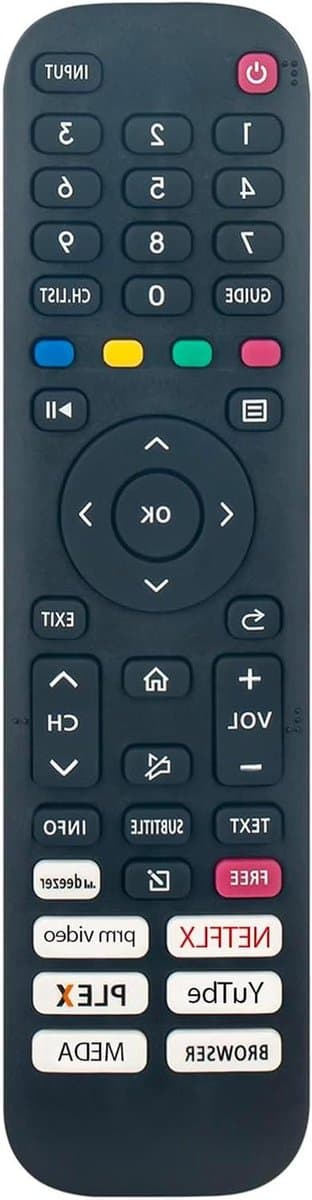 Afstandsbediening TV - Universele afstandsbediening - TV bedienen - Directe compatibiliteit - 10 Meter bereik - Zwart