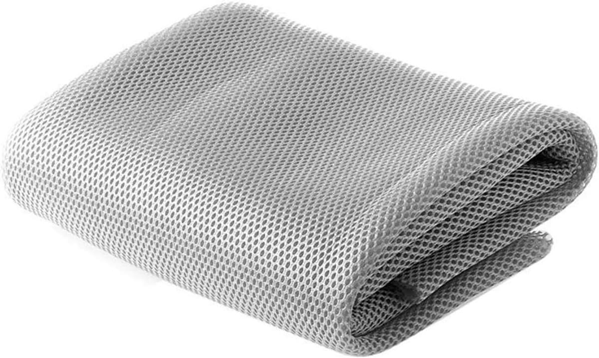 Luidsprekerdoek - Speaker grill stof - Akoestische toepassingen - Stofdicht en krasbestendig - 140 x 50 cm - Zilver