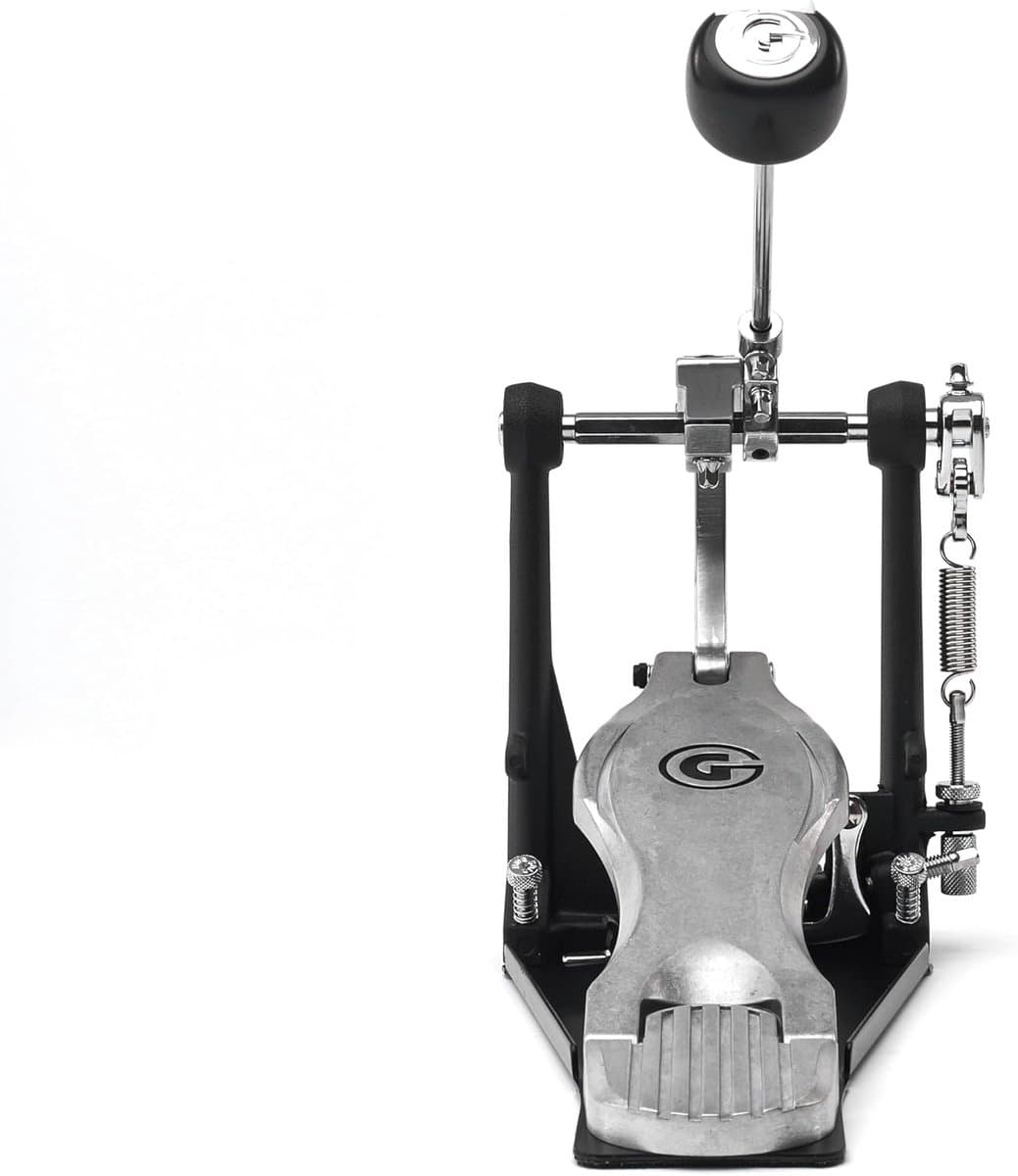 Bassdrumpedaal - Directe aandrijving - Muziek maken - Ronde beater - 356 x 191 x 203 cm - Zwart/zilver