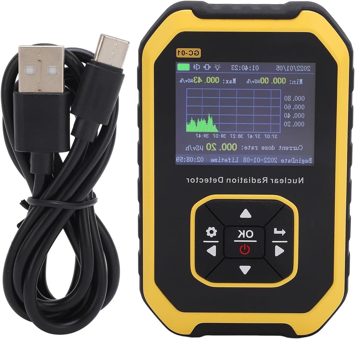 Digitale Geiger Teller voor Real-Time Monitoring van Straling, Ideaal voor Marmer en Tegels