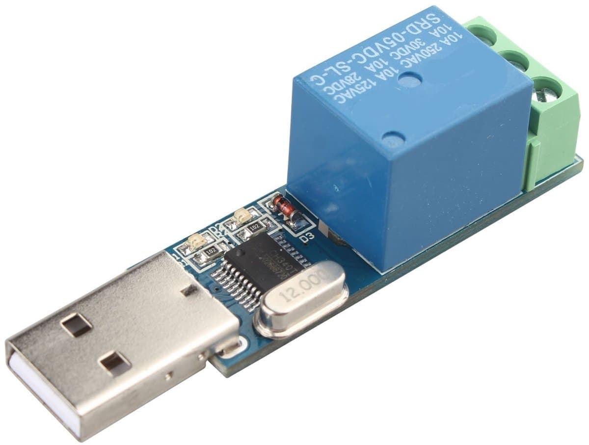 Dailygoody - USB Relay Module - Slimme Schakelaar - Microcontroller - Compact formaat - Automatisering - Stroomregeling - Geschikt voor hobbyprojecten