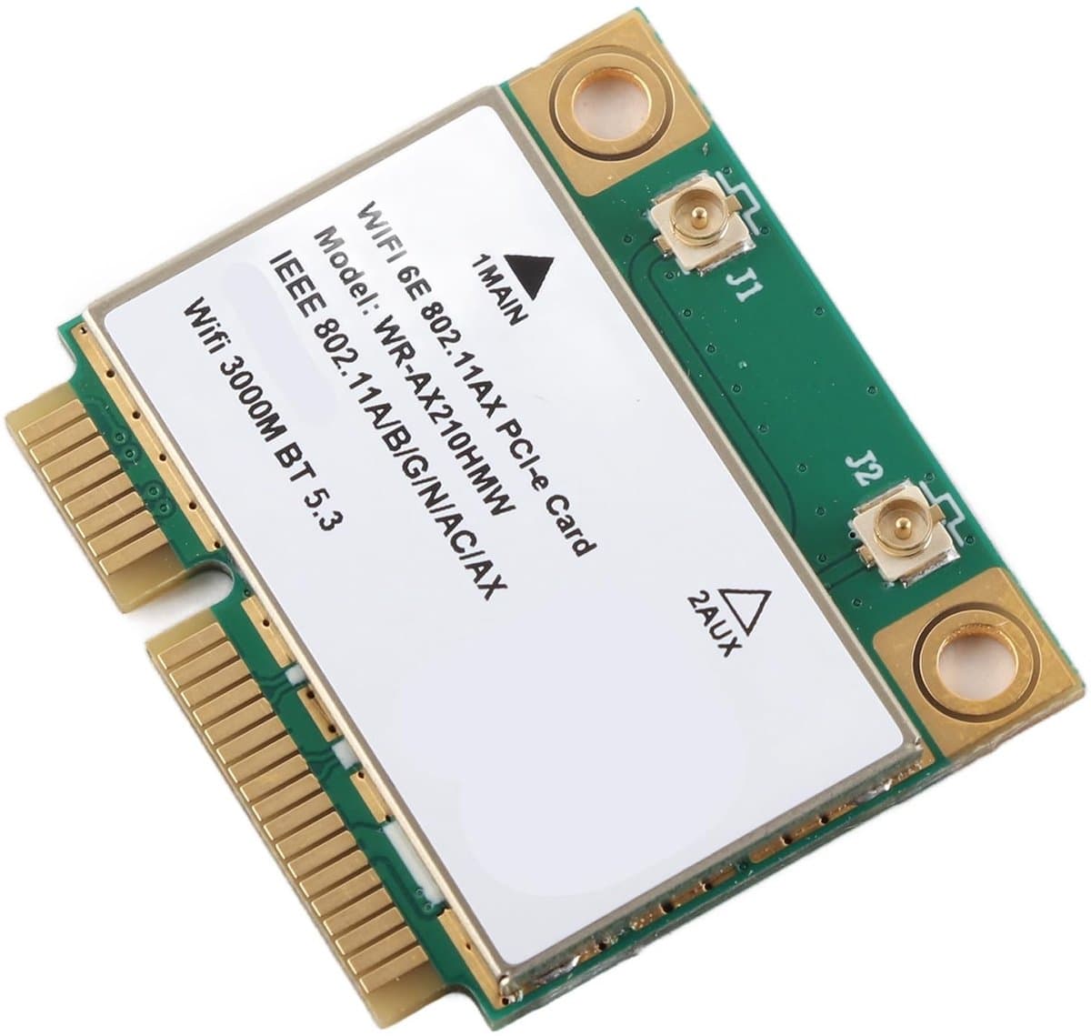 Jhubersproducts - Mini WiFi-kaart - Triple Band - 2400Mbps Draadloze Netwerk - Mini PCIe - Geschikt voor Laptop - AX210HMW