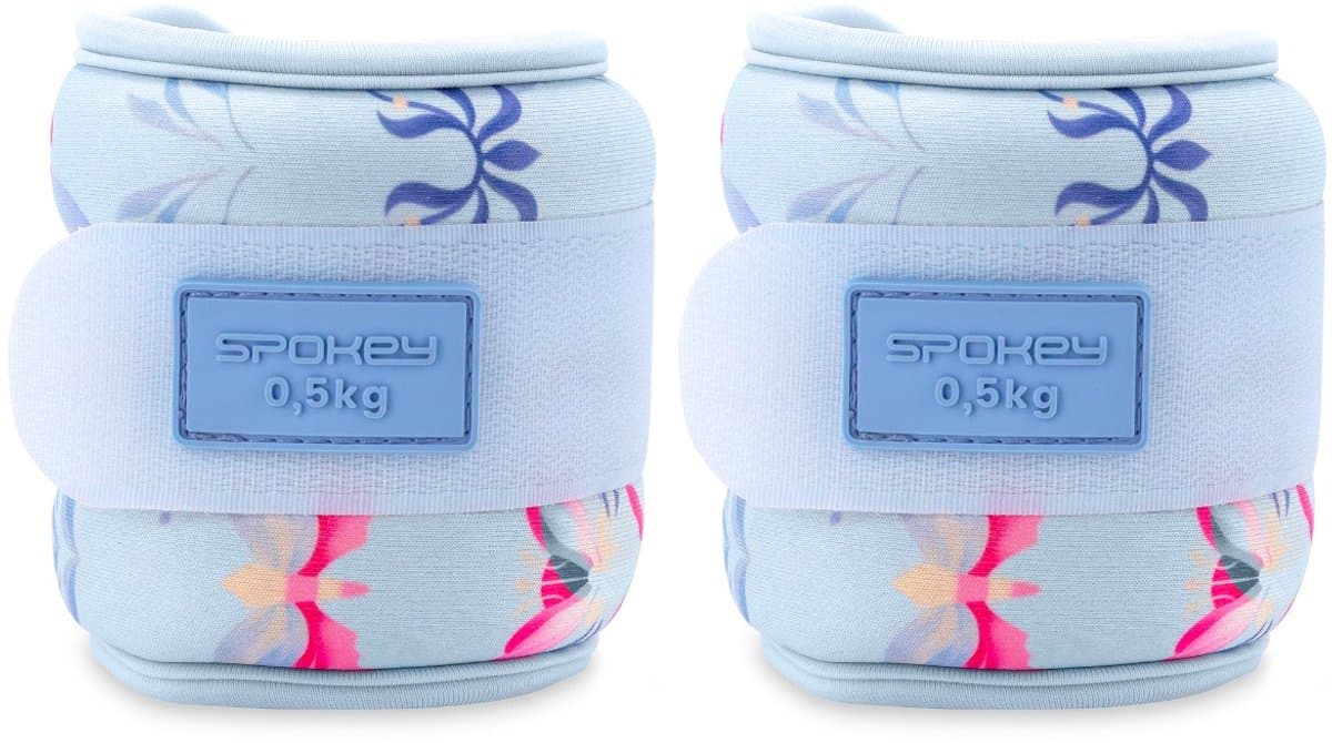 Spokey the Bloom Form Enkel- en polsgewichten - Bloemenprint - 2x 0,5 kg