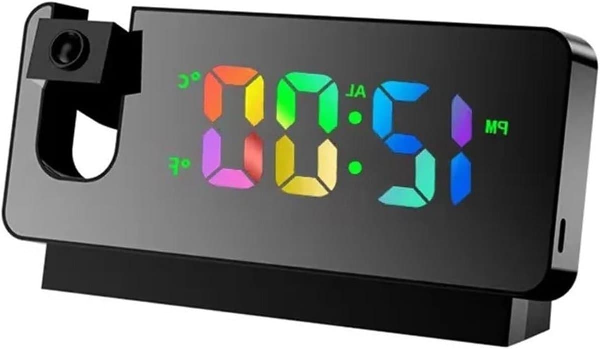 Draadloos Weerstation - Digitale Wekker - Binnenklimaat Monitoren - Alles-in-één Functies - 188cm Breed - Houtkleur