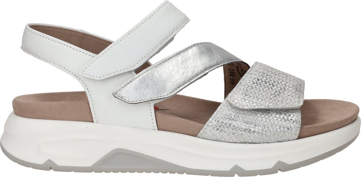 Rollingsoft -Dames - zilver - sandalen - maat 37