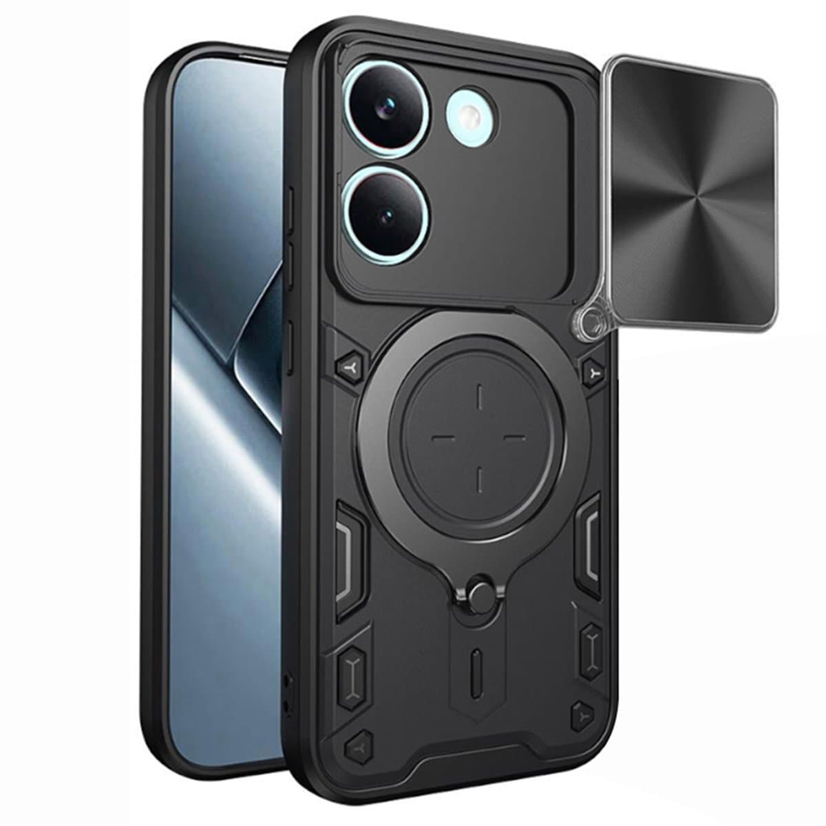 Hoesje geschikt voor Xiaomi Poco X8 Pro - Techsuit CamGuard Pro Back Cover - Zwart