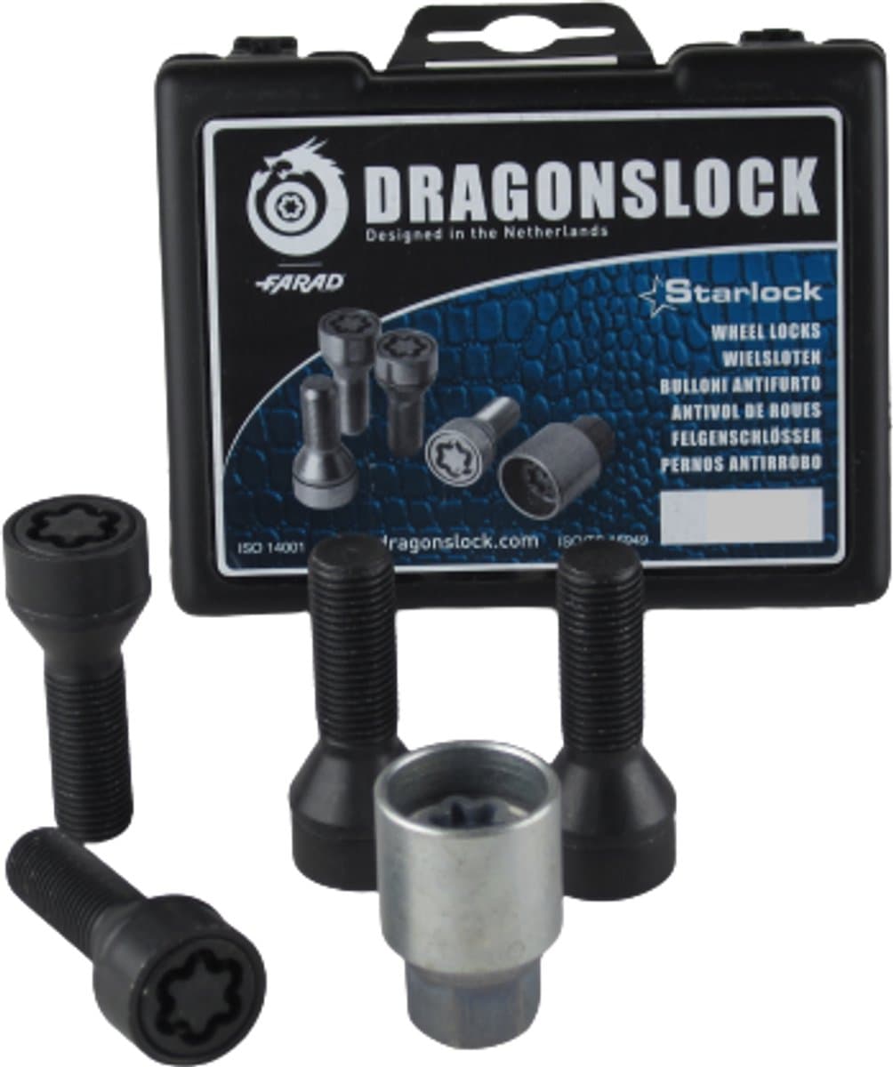 Dragonslock Slotbout (wielslot) - Volvo V70 vanaf 09/2010 - Kleur zwart