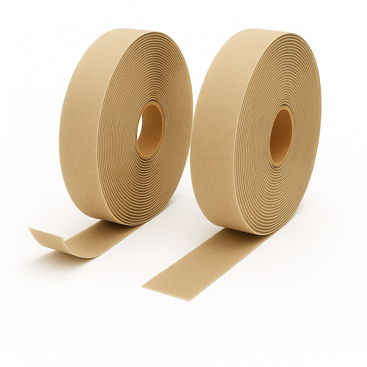 Klittenband Naaibaar 16mm - 25 Meter - Haak + Lus – Beige – Bodutex