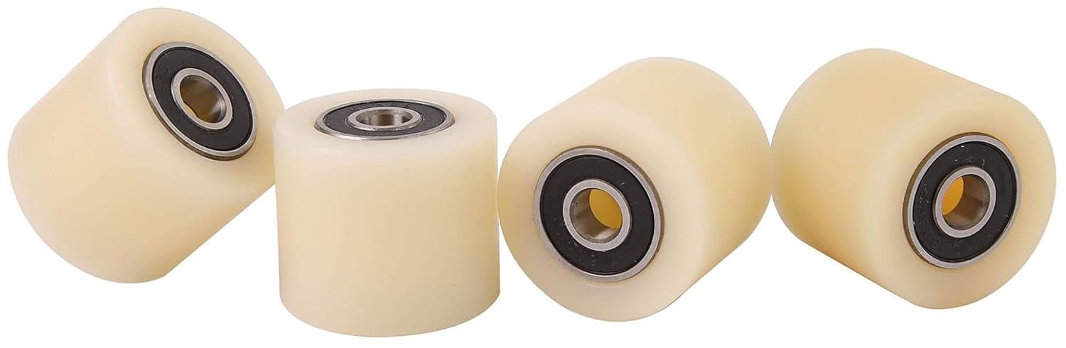 Smart Machines Nylon Wheels, 4 Pieces, 35 mm Diameter, Machined, Various Widths Made in the EU, 30 mm Wide, 4 - ShopVlot