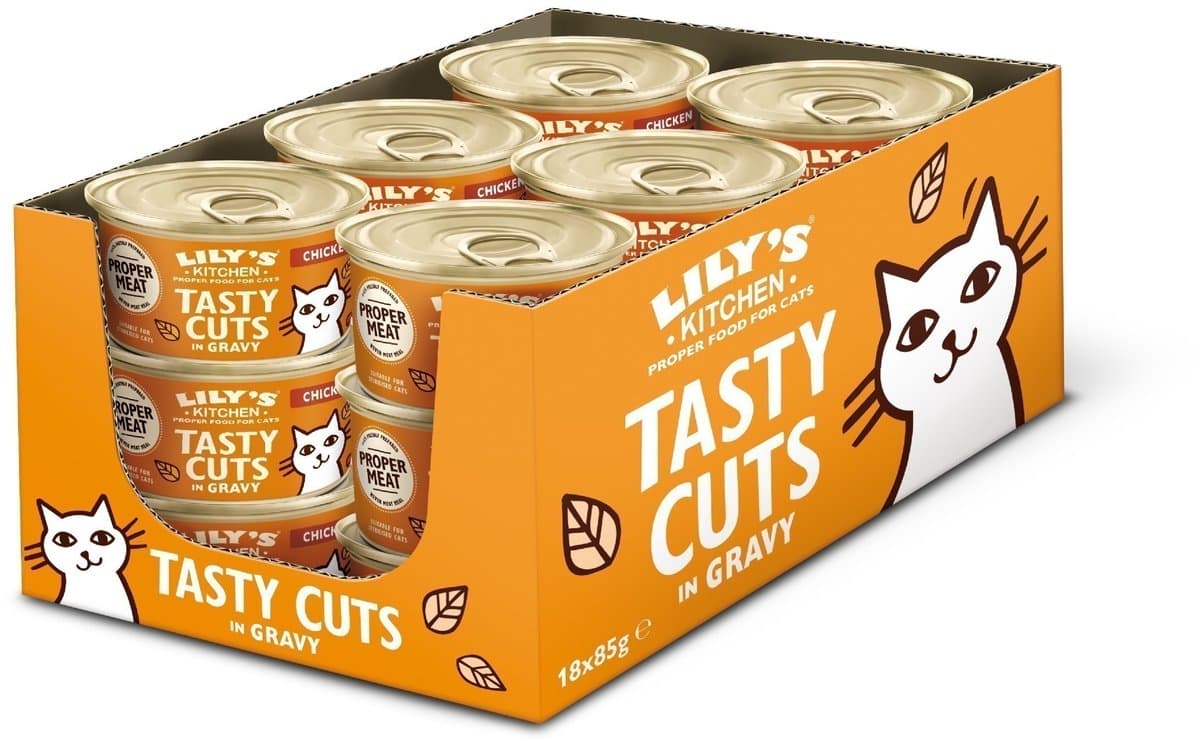 Lily's Kitchen Kattenvoer Nat Tasty Cuts in Saus Kip - 24 x 85 gr - Voordeelverpakking
