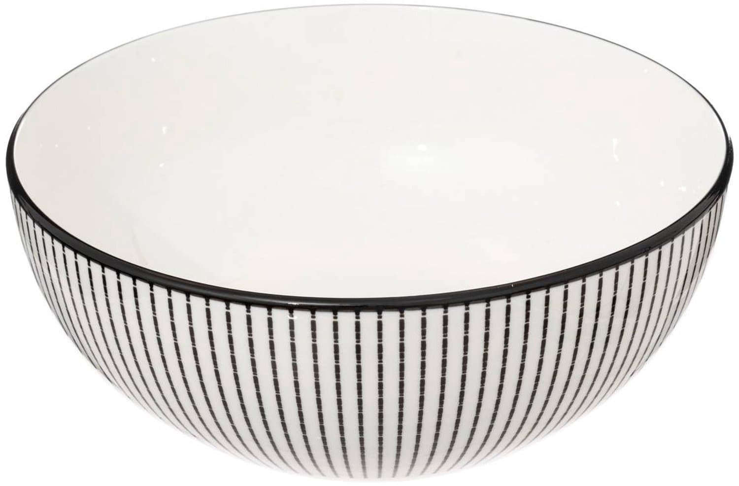 Secret de Gourmet Lunis Porseleinen Saladeschaal - 22 cm, Zwart