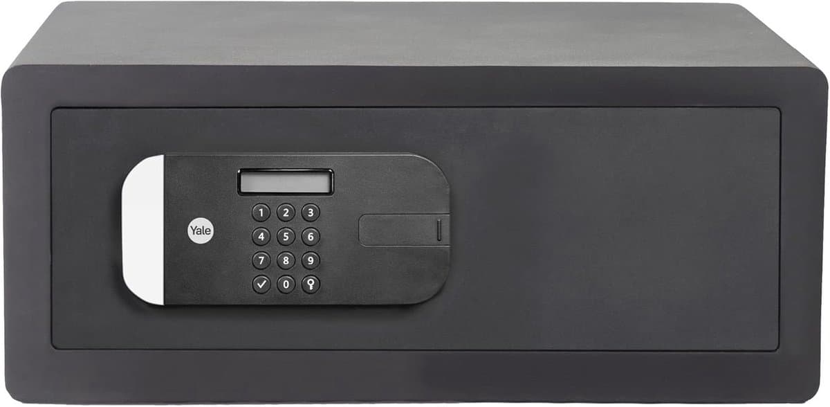 Elektronische Laptopkluis met Vingerafdruk - SKG Gecertificeerd - Extra Inbraakwerend - Zwart