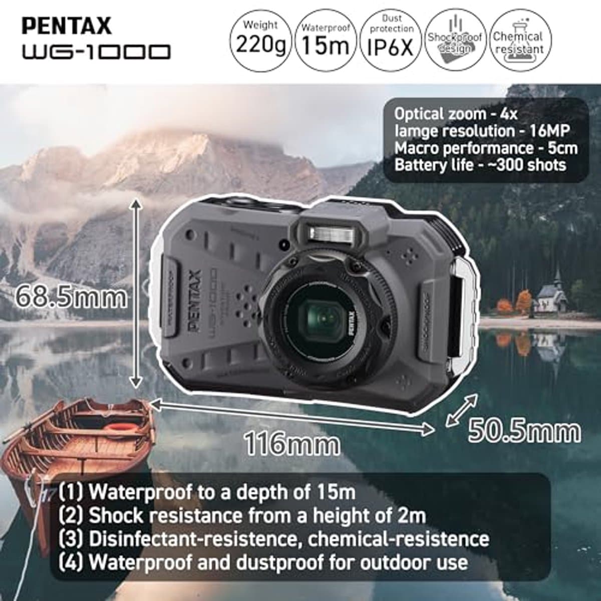 Robuuste Digitale Camera voor Extreem Weer – Waterproof en Schokbestendig