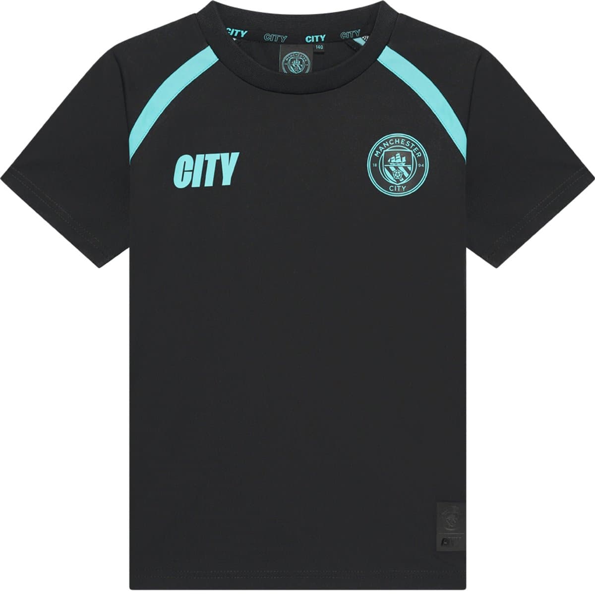 Manchester City Voetbalshirt Kinderen - Maat 116 t/m 164 - Zwart - Voetbalshirt - Sportkleding - Jongens & Meisjes - Fanmerchandise - Polyester