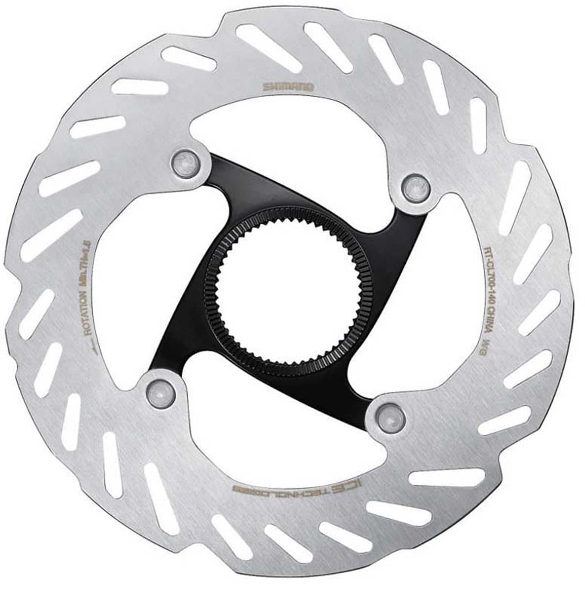Shimano Rt-cl700 Centerlock Inter Ice Tech 140 Mm Remschijf Zilver 140 mm