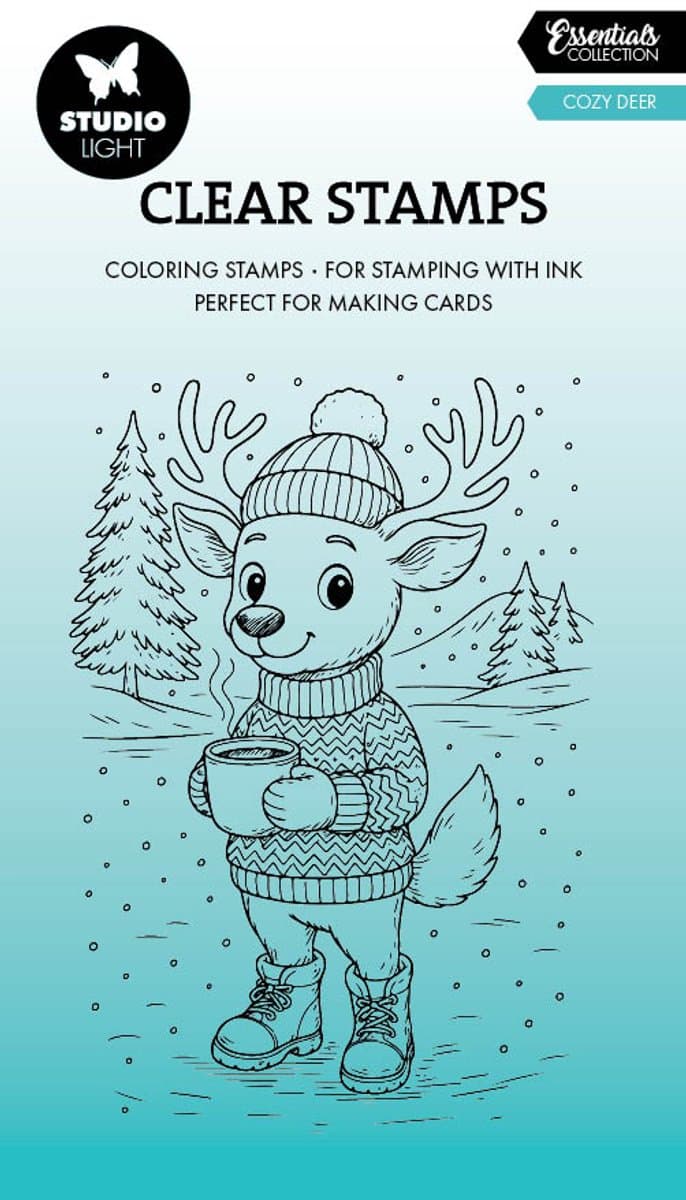 Clear stamps Cozy deer - Essentials nr. 895