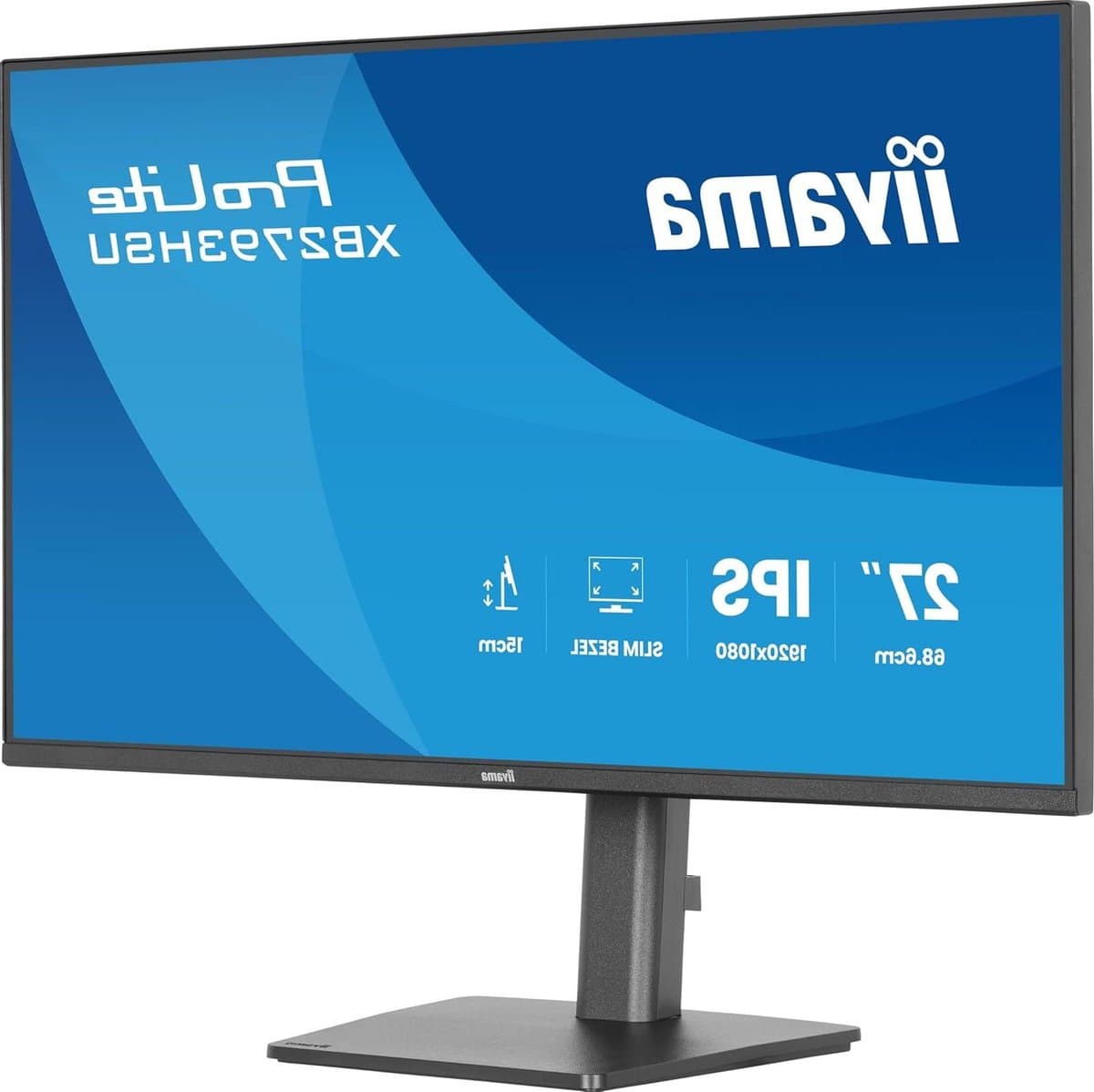 Desktop Monitor - Full HD Scherm - Vloeiende Beelden - IPS Technologie - 27 inch - Zwart