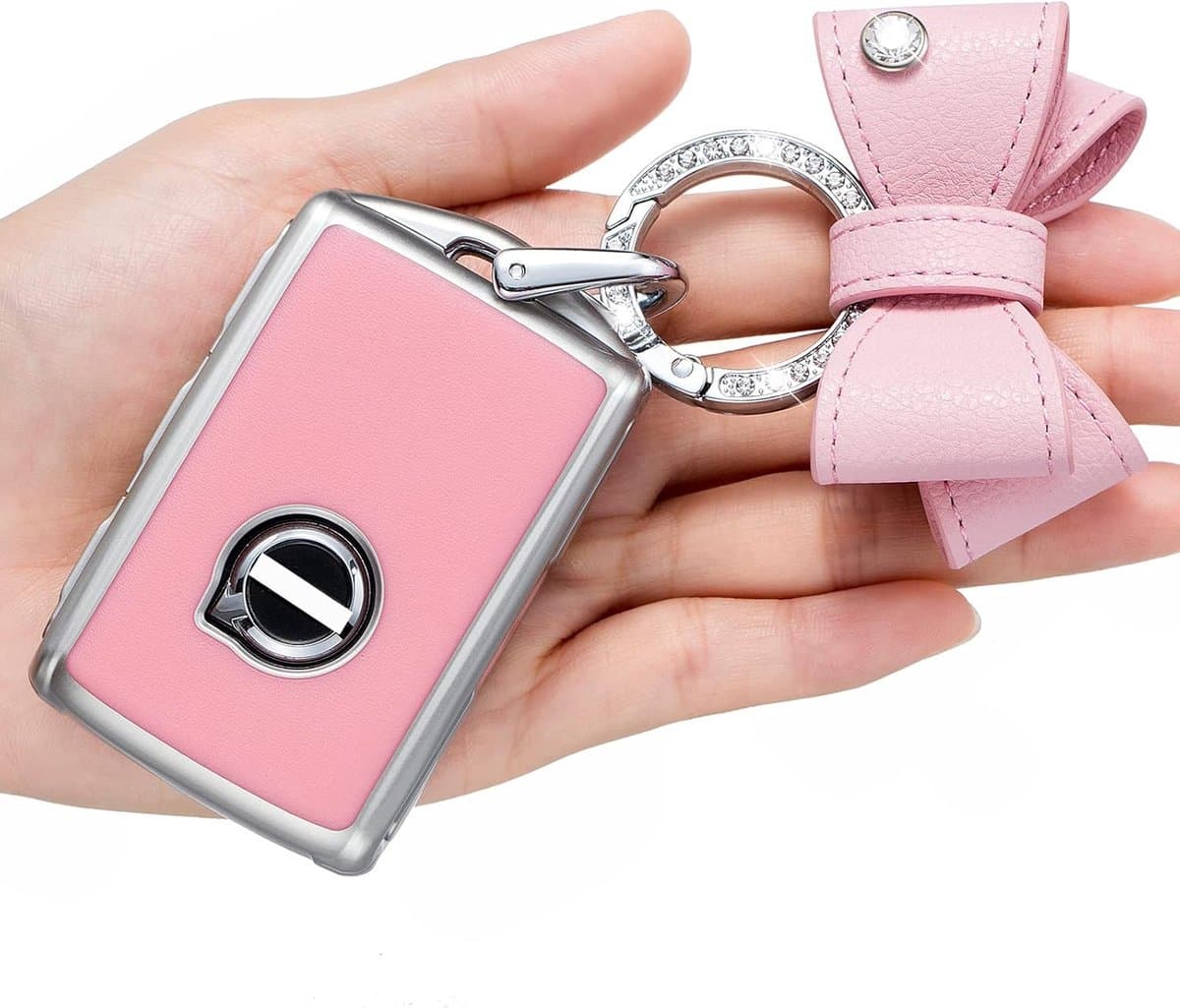Sleutelhanger Cover - Autosleutel Bescherming - Auto Beschermen - Zachte TPU Materiaal - Past Perfect - Roze