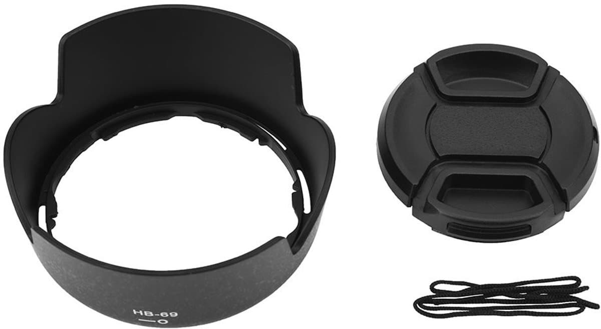 Dailygoody - Lens Hood - Bescherming voor camera - Inclusief lensdop - Voorkomt schade - Geschikt voor AF-S DX 18-55mm - D3200 D3300 D5200 D5300