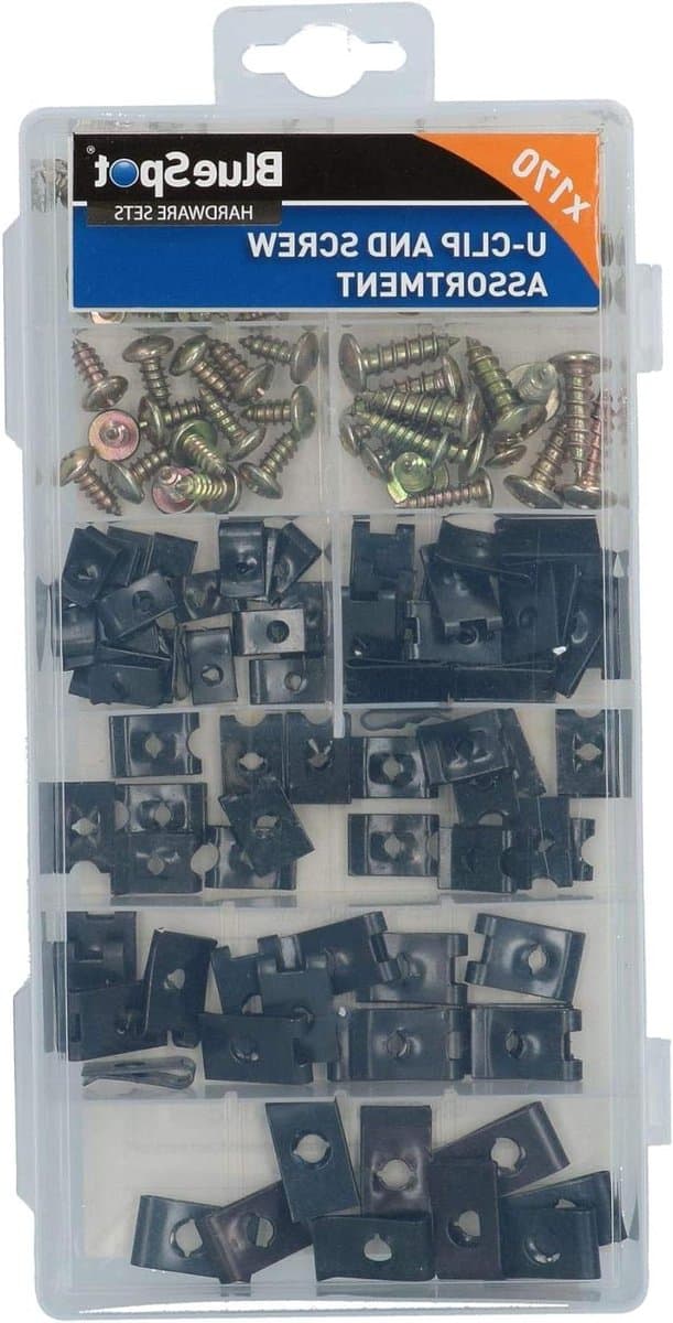 Bevestigingsclips - Schroef en U Type - Snel Monteren - 170 Delige Set - 23 x 12 x 3.5 cm