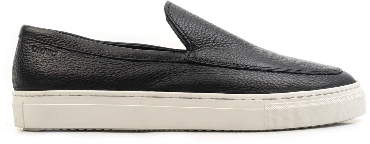Omnio malton plain loafers heren zwart leer
