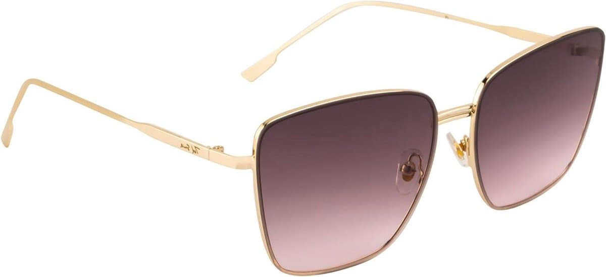 Zonnebril Unisex - Graduated Bril - Buitenactiviteiten - Klassiek Model - 13 x 6 x 5 cm - Bruin/Roze