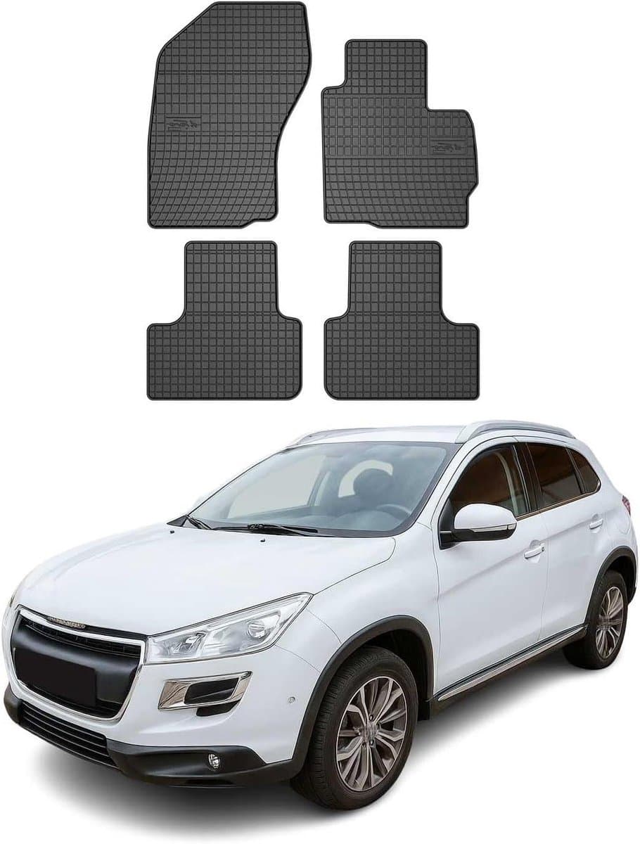 Automatten - Vloermatten - Auto Beschermen - Voertuigspecifieke Pasvorm - 3D Rubber - Zwart