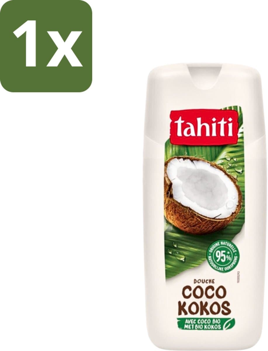 Tahiti - Douchegel - Biologische Kokos - 100% Vegan - 300 ml - 1 stuk