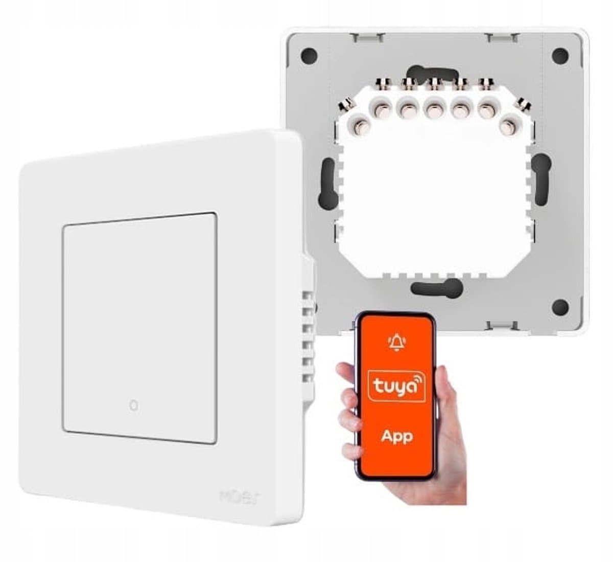 MOES Star Ring Zigbee 3.0 Enkele Schakelaar - Werkt Zonder N-draad