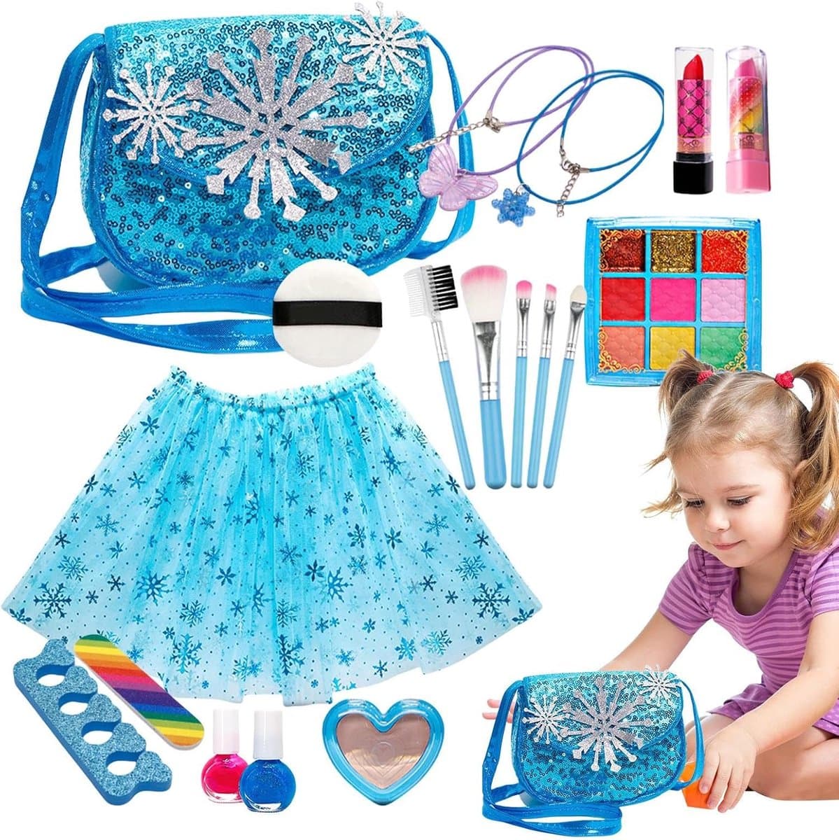 Kinder Make-up Set - Speel Make-up Doos - Uren Speelplezier - Veilig & Wasbaar