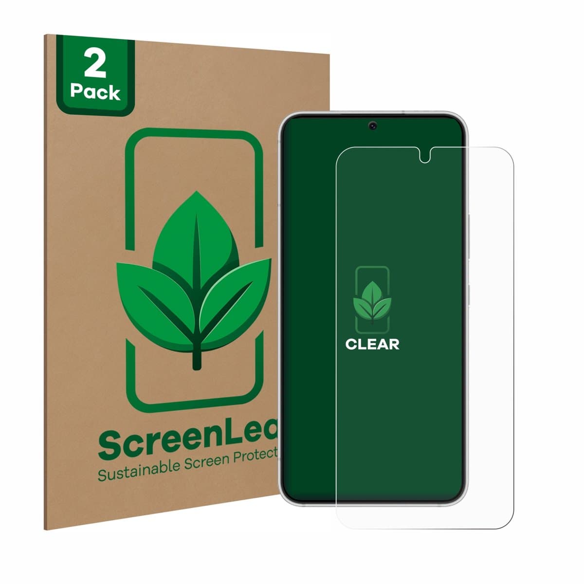 ScreenLeaf - Screenprotector voor Samsung Galaxy S22 5G - Duurzame schermbescherming Folie Beschermfolie transparant 2 Stuks