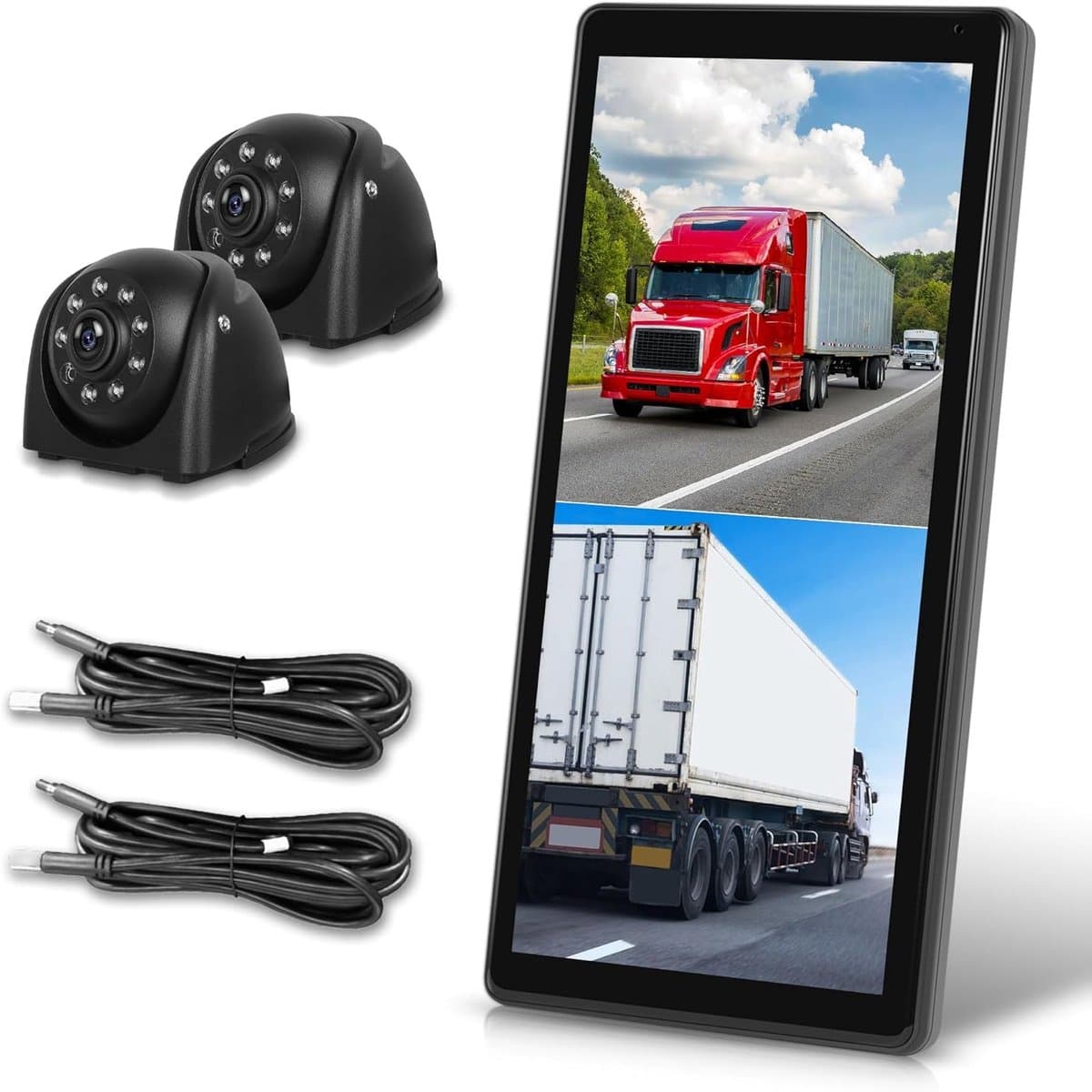 Spiegel Dashcam – Achteruitrijcamera – Vrachtwagen Camera – Bus Dashcam – Monitor Camera – 10,36 Inch Touchscreen – BSD Systeem & IP67 Waterdicht