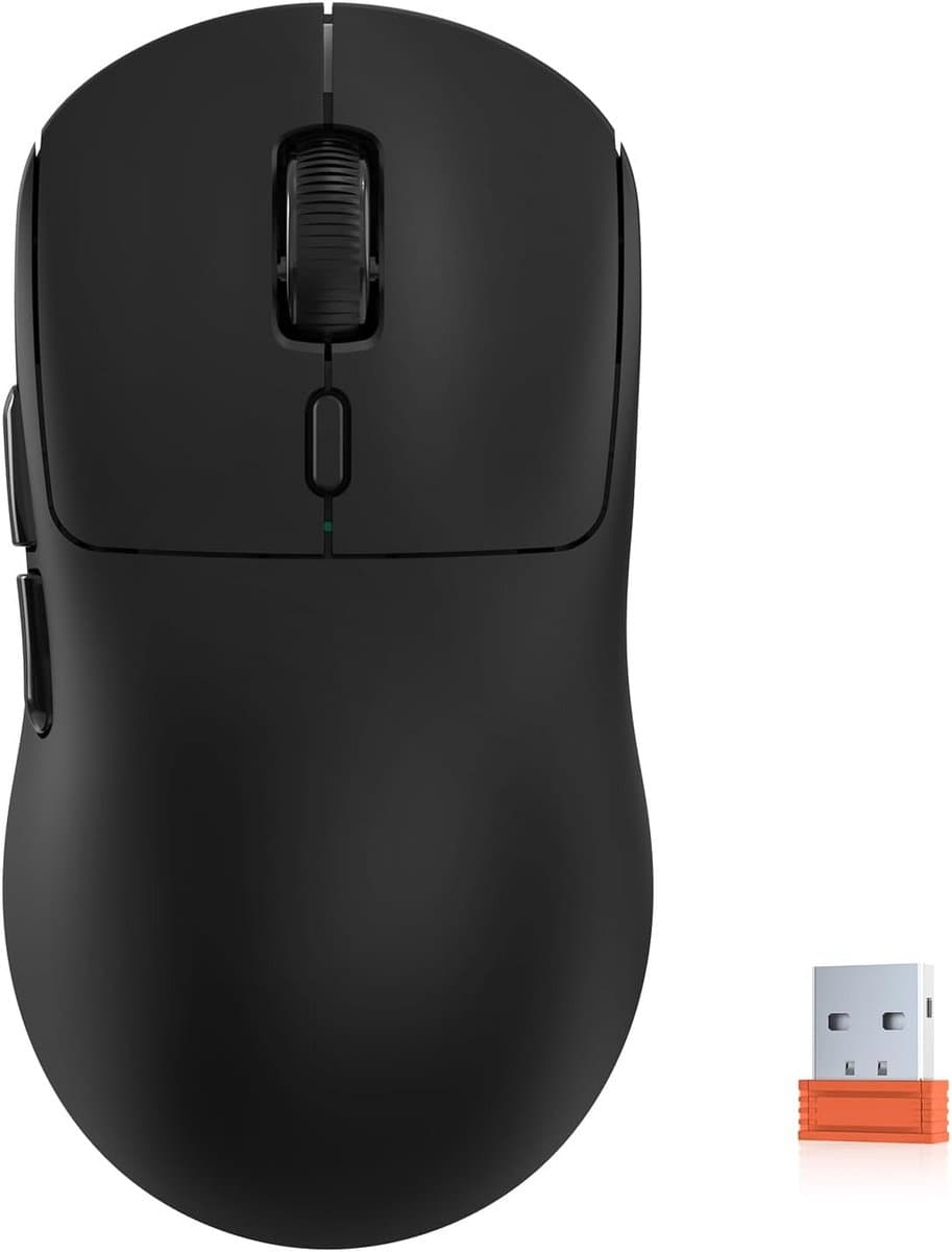 KYSONA M600 Draadloze Gaming Muis - 55g Ultralicht, 26K DPI, 80 uur Batterij - 2,4G/USB-C/BT