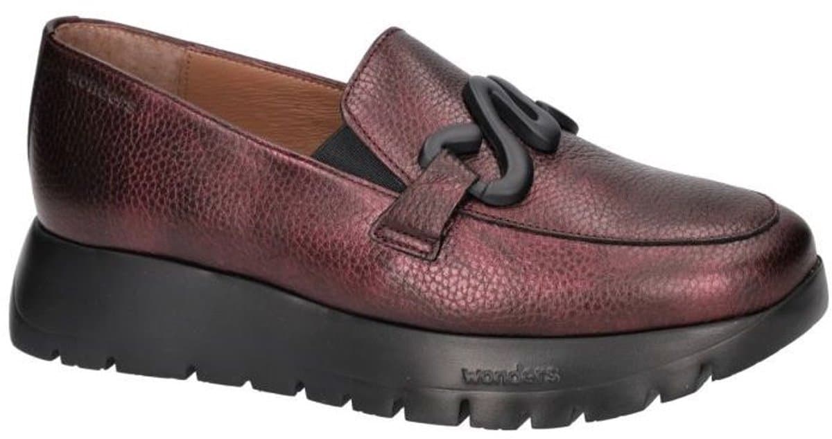 Wonders -Dames - bordeaux - ballerina's & mocassins - maat 40