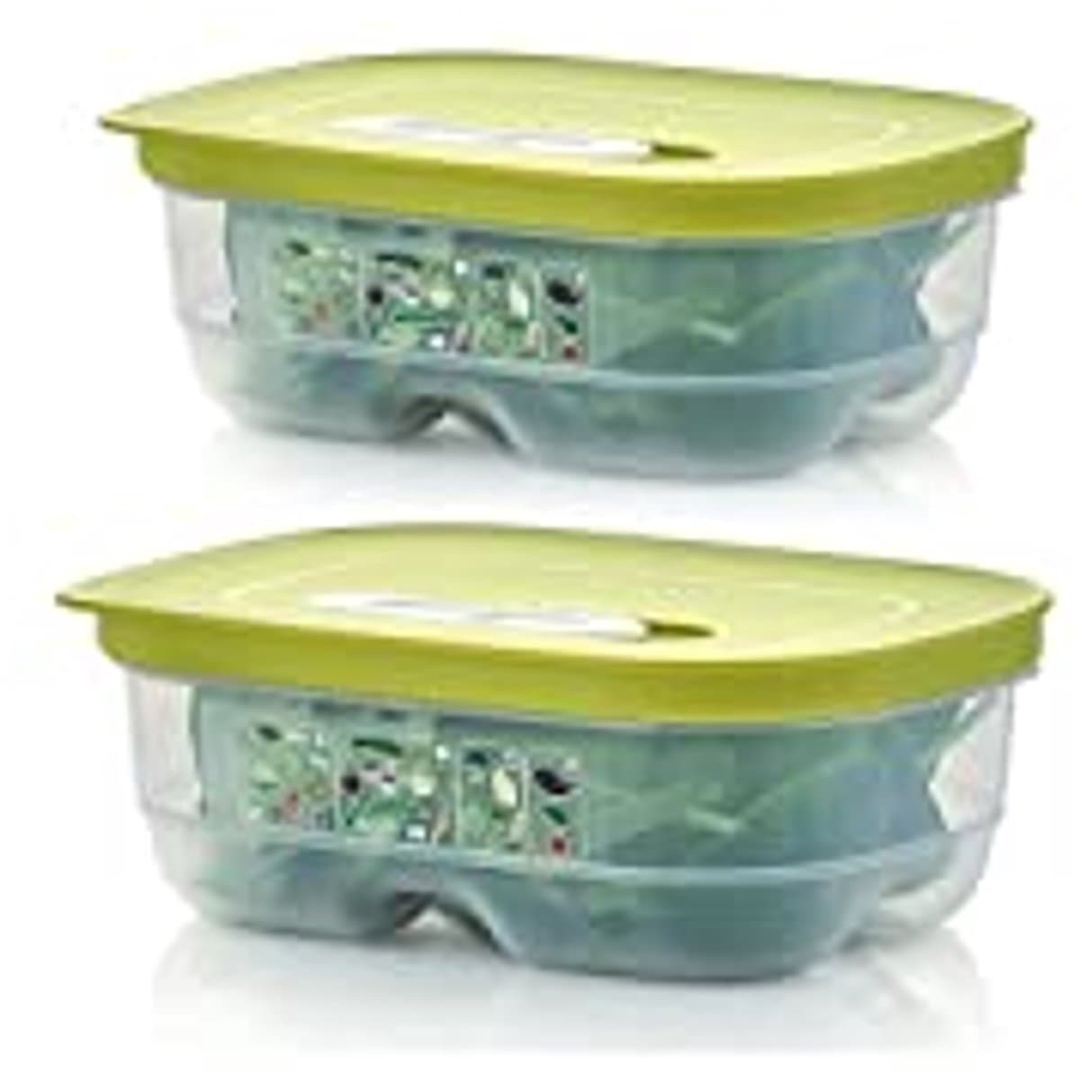 Koelkastcontainer 800 ml - Kleine rechthoekige platte lunchbox met ventilatie