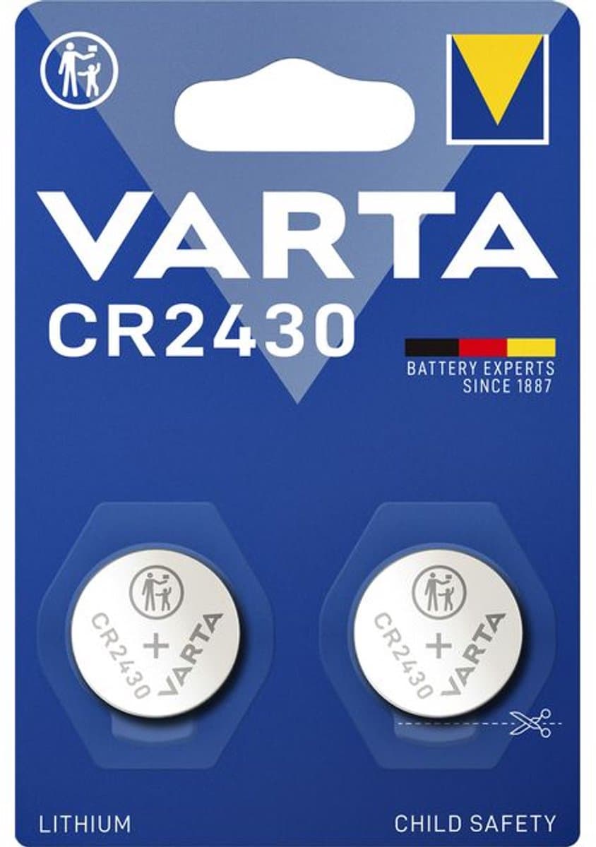 Varta CR2430 - Lithium Knoopcel Batterijen - 2 stuks