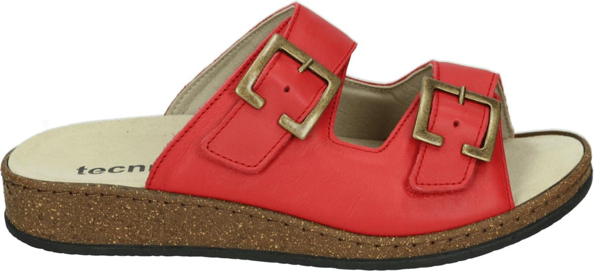 Tecnica - ADELE - Dames slippers - Kleur: Rood - Maat: 41