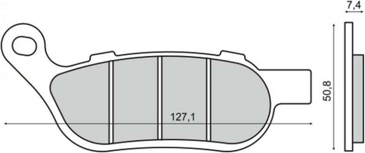 Plaquette de frein Sinter pour Moto Harley Davidson 1584 FLSTF 2011 BX5 / AR Neuf