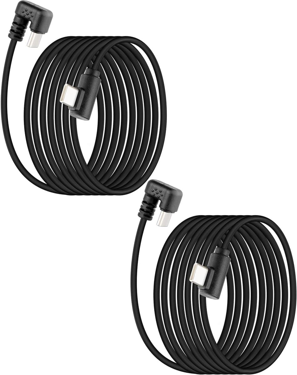 Quick Charge Cable, 60 W, USB C Plug to USB C Plug in U Shape for Phone, Tablet (Pack of 2.1 Metres) - ShopVlot