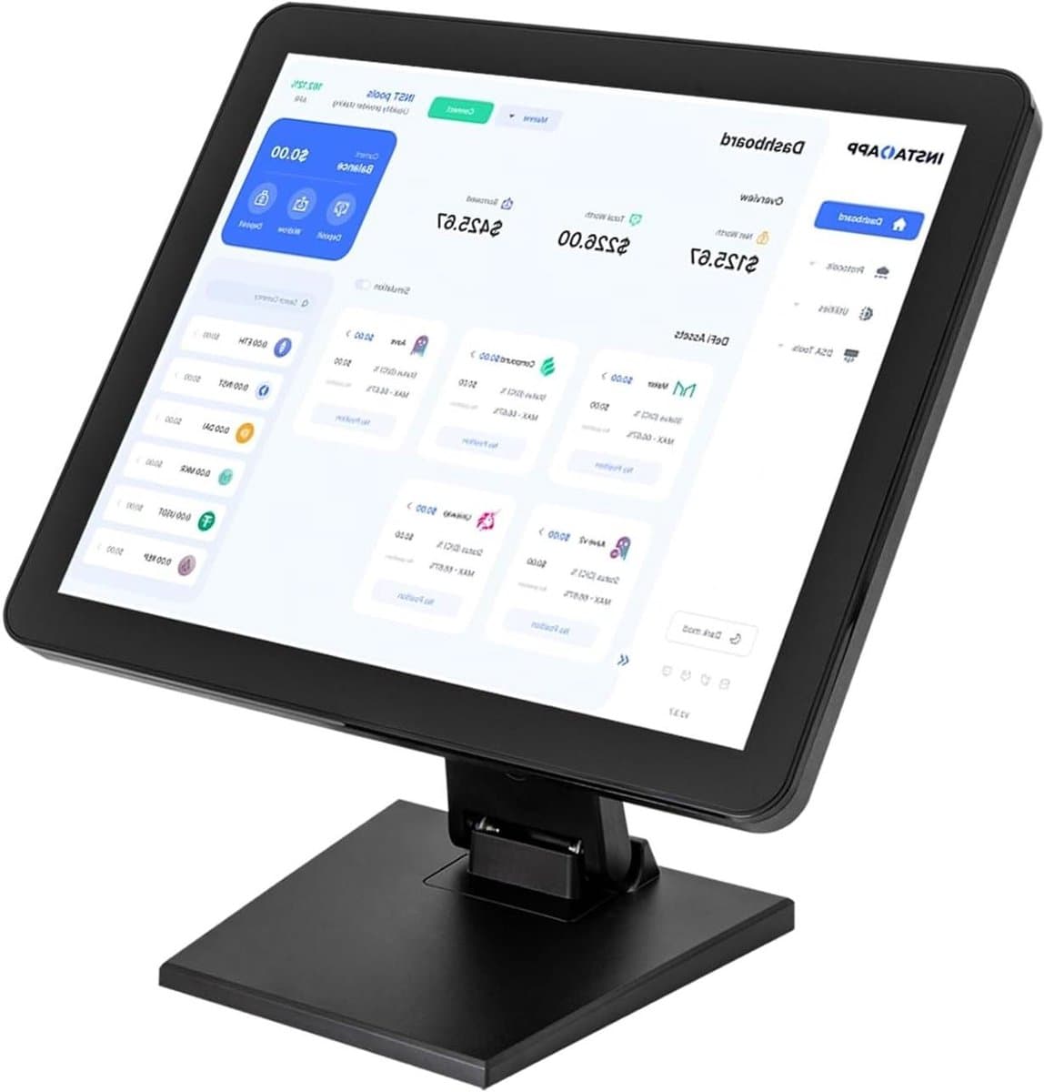 Touchscreen Monitor - Kassascherm LCD - Winkelbeheer - 10-punts Multi-touch - 17 inch - Zwart