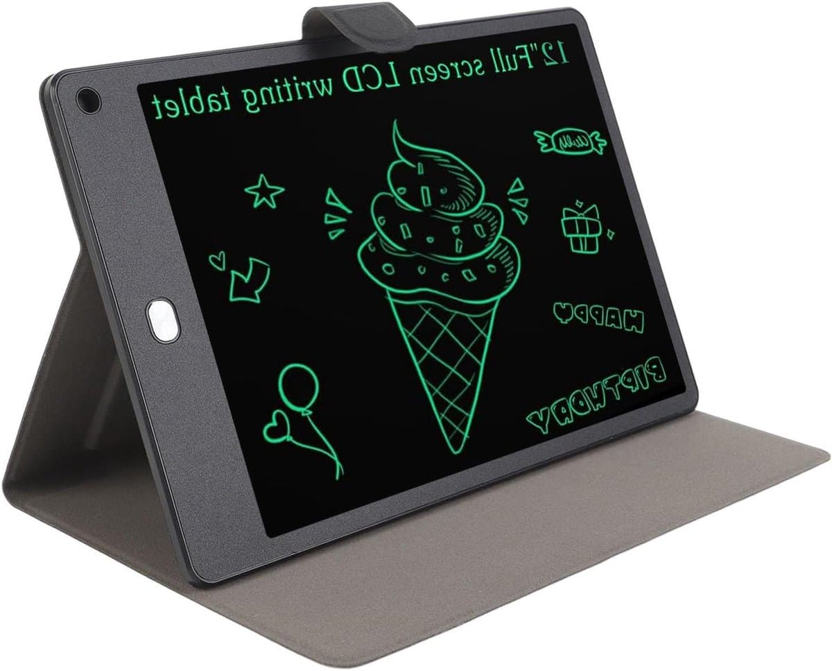 LCD Schrijftablet - Tekentablet Notitieblok - Aantekeningen Maken - Oogvriendelijke Technologie - 12 inch - Zwart