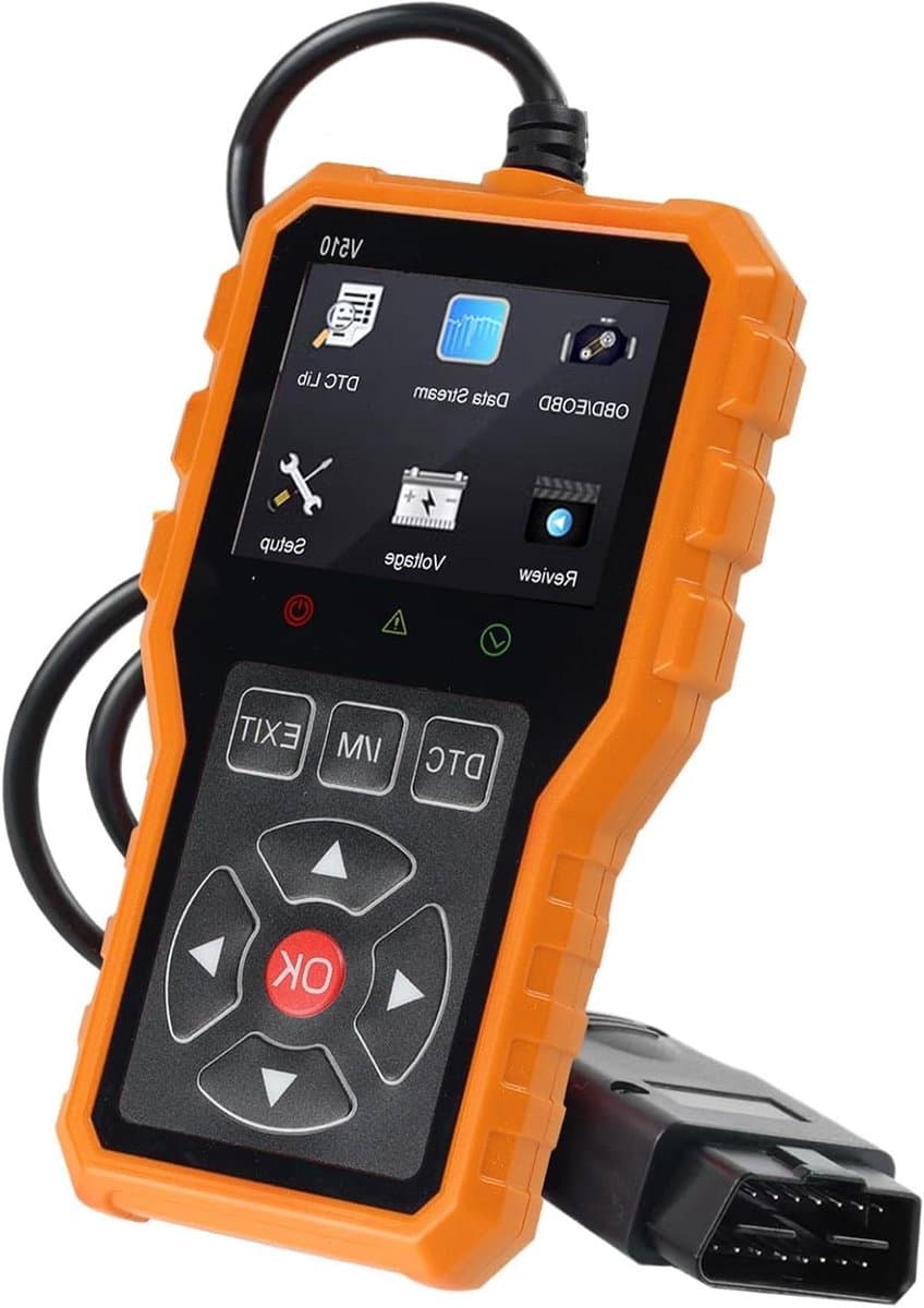 Auto Diagnostische Scanner - Code Lezer Motor - Voertuigonderhoud - 2-in-1 Batterijtester - Universele Pasvorm - Geel Rood