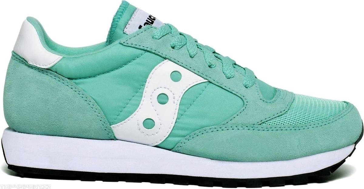 Saucony - Jazz Original Vintage - Damessneakers - 38 - Groen/Blauw